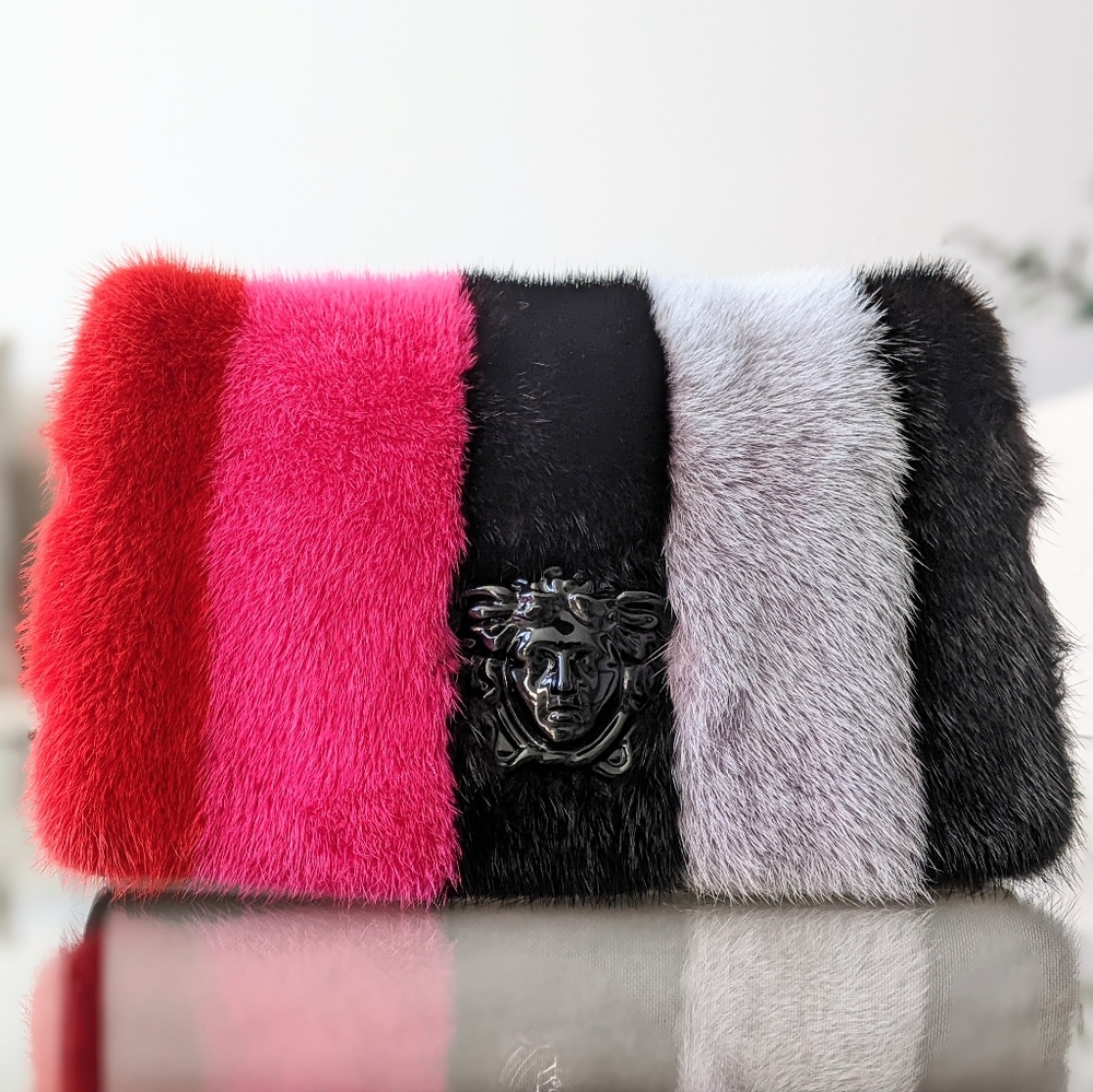 Rare Versace Mink Fur Bag
